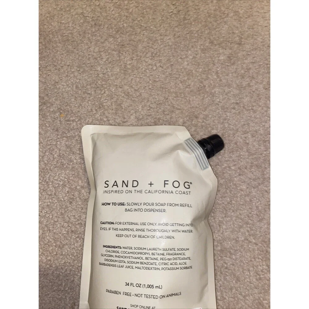 SAND + FOG Tahitian Vanilla Scented Hand Soap Refill 34 fl. oz